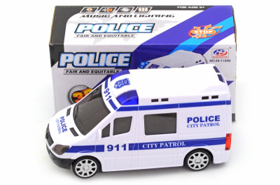 Машина "Поліція" музична, зі світлом, в коробці 89-1189B р.17,5*9*7,5см.