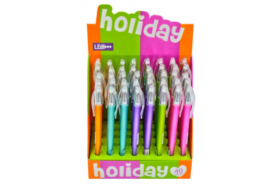 Ручка гелева "LEO" 420316 "Holiday" (40шт. в упаковці)