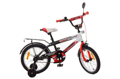 Велосипед ПРОФІ 16 "Inspire" SY1655 чорно-біло-червоний, матовий 2021