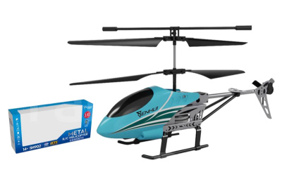 Вертоліт SH902 з гіроскопом, метал, 2 кольори, коробка 36,4*8*17,5