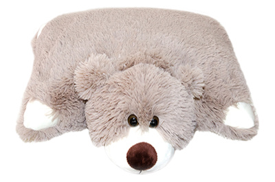 Ведмедик-подушка (маленька) світло-коричневий В038 37 см