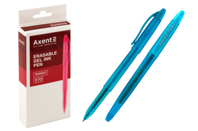 Ручка гелева "Axent" AG1078-31-A "пиши-стирай" Perfect, бірюзова (12шт. в упаковці)