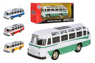 Автобус AS-2924 АвтоСвіт, металевий, інерція, 14 см, 4 кольори, в коробці 19-7,5-5 см