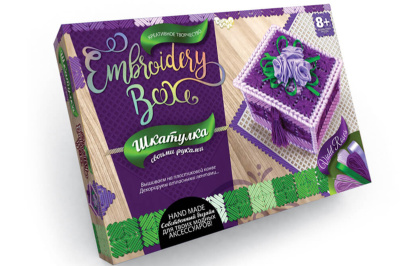 Набір креативної творчості "Шкатулка Embroidery Box" EMB-01-01,02,03,04...08 DANKO