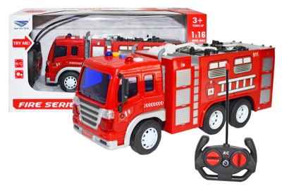 Пожежна машина на радіокеруванні, акумулятор, в коробці SY755K-X11 р.36,5*13*19,3см