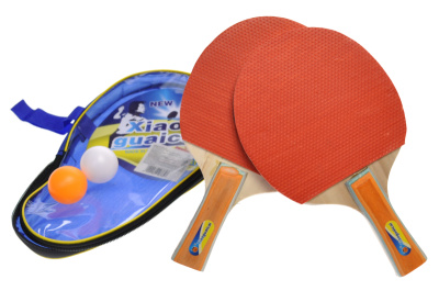 Теніс настільний BT-PPS-0046 ракетки (1,0см, кол .ручка)+2м'яча сумка