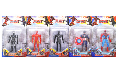 Фігурки супергероїв (5 видів) в коробці 61811 