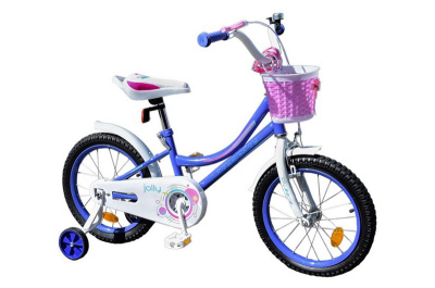 Велосипед дитячий 2-х колісний 14'' 211409 Like2bike Jolly, бузковий, рама сталь, з дзвінком, ручні гальма