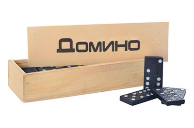 Доміно 0027 в дерев'яній коробці 14,5*5*3 см