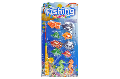 Рибалка магнітна арт. 103C вудка, рибки, на планшетці 51*25 см, р-р іграшки – 39 см