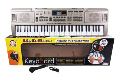 Піаніно MQ816USB 61 клавіша, мікрофон, зарядний пристрій, в коробці р. 73*22*7 см