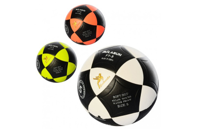 М'яч футбольний MS 1771 розмір 5, ПВХ, ламінований, 390-410 г, 5 кольорів, кульок