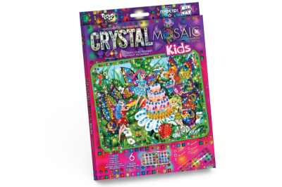 Набір креативної творчості "CRYSTAL MOSAIC KIDS" CRMk-01-01,02,03,04...10 DANKO