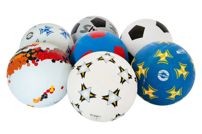 М'яч футбольний BT-FB-0306 гумовий гольф 400г 3кол.