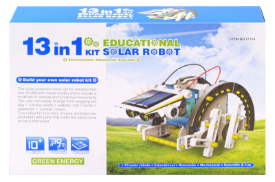 Робот-конструктор на сонячних батареях 13в1 в коробці 2115A р.31*6,5*20 см