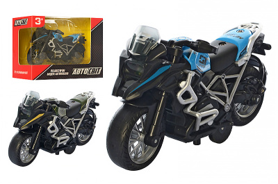 Мотоцикл металевий AS-2641 АвтоСвіт, інерційний. 12 см, музика, звук, світ, 2 кольори, в коробці 15*10,5*8 см