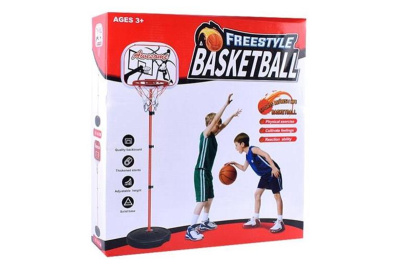 Баскетбольний кошик A6833 на стійці з м'ячем, насосом коробка 39,5*9,5*37,5