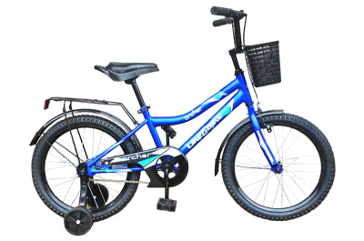 Велосипед двоколісний 18'' Like2bike Archer 211815 синій, сталева рама, дзвінок, руч. тормоз