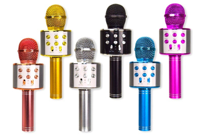 Мікрофон караоке M133 (WS-858) USB зарядка, 6 кольорів, в коробці 9*8.5*24.5 см