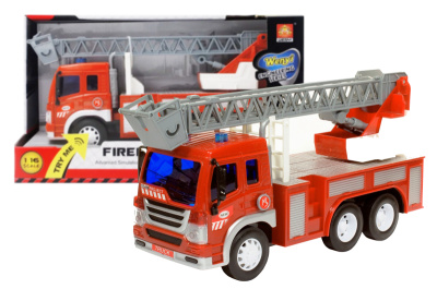 Пожежна машина інерційна, озвучена, зі світлом, в коробці WY296S р.32,5*12*19см