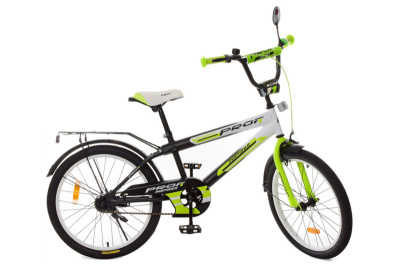 Велосипед ПРОФІ 20 "Inspire" SY2054 чорно-біло-салат.мат. 2021