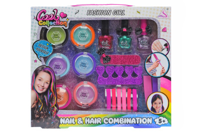 Набір косметики з крейдою для волосся в коробці J-2007